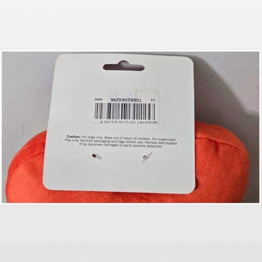 New Dog Toy Plush OS Heart Rainbow Pride Love Is Love Animal Pet NWT